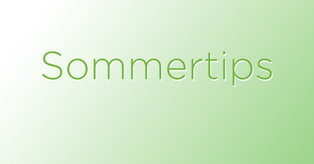 Sommertips tekst
